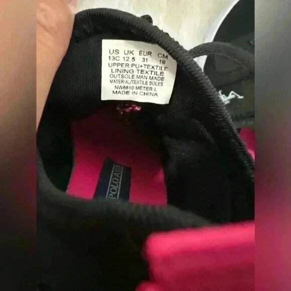 u.s polo assn color pink and black size 13 - Picture 4 of 4